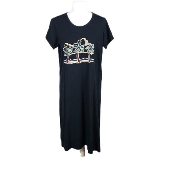 Katz Black Palm Tree T-shirt Dress - Picture 7 of 7